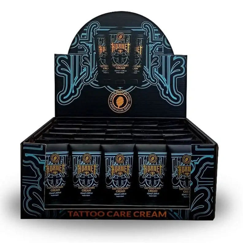 Bálsamo Pós-Tatuagem Hornet Tattoo – 25 unidades 40ml (Expositor)